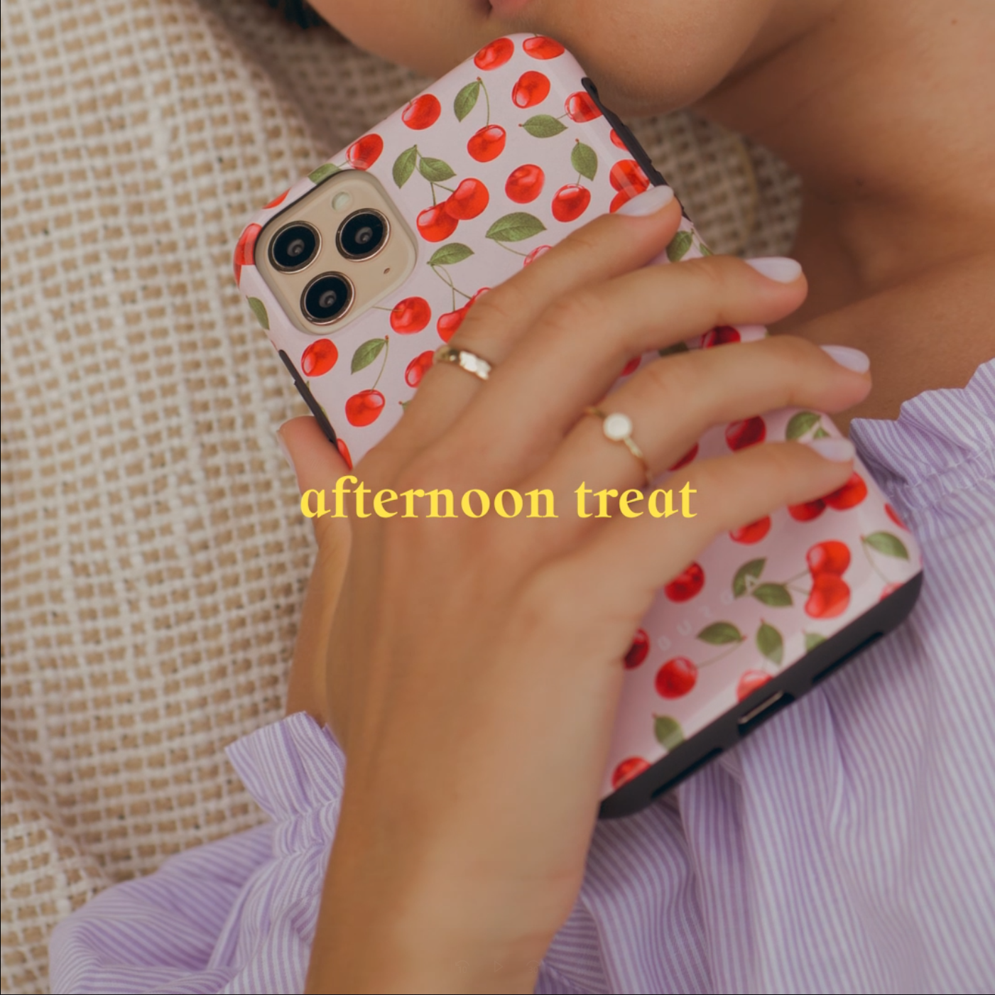 Afternoon Treat - Cherry Motorola Moto G Power 2022 Case